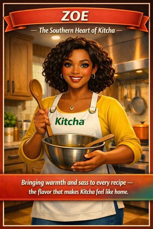 Zoe, a Kitcha voice character